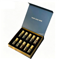 Boîte Cadeau de Luxe Vide Personnalisée pour Bouteille d'Huile de Parfum Arabe Attar Oud, Emballage pour Attar Oud