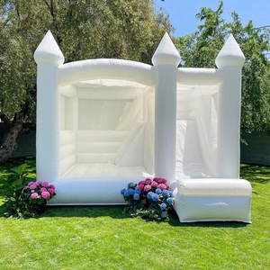 Château gonflable blanc, maison gonflable de saut pour mariage, prix d'usine, vente en gros - Product Image 1