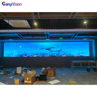 Solution d'écran LED intérieur P2.5 pour restaurant, montage mural, haute fréquence de rafraîchissement 3840 Hz 7680 Hz, taille personnalisée