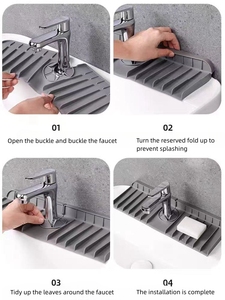 <span class=keywords><strong>Rubinetto</strong></span> in Silicone tappetino sapone in spugna per lavello da cucina accessori tappetino di asciugatura per bagno cucina piano di lavoro - Product Image 2