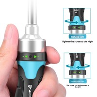Set Alat Obeng Ratchet Magnetik Multifungsi Universal Steel Shield - Kombinasi Kepala Datar, Phillips, Torx untuk Penggunaan Rumah Tangga