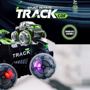 Nouvelle arrivée cascadeur voiture bricolage assembler piste jouet fente libre bâtiment piste électrique <span class=keywords><strong>rail</strong></span> voiture de course <span class=keywords><strong>jeu</strong></span> d'aventure avec lumière - Product Image 2