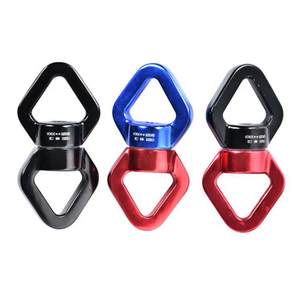 Custom 30KN Aviation Aluminum Alloy Swivel Swing Device Safety Carabiner For Yoga/Hammock