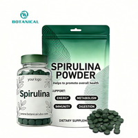 Complément alimentaire en comprimés de spiruline de haute qualité, extrait de spiruline verte et bleue, capsules de spiruline certifiées ISO22000/biologiques/HALAL