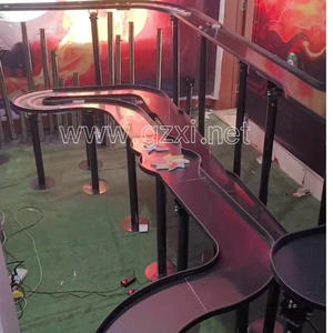 Piste de jeu de balle mécanique personnalisée de grande taille, marque HUAXI, en métal, écologique, pour usage intérieur, jeu de balle rapide et furieux, labyrinthe, rallye, combat - Product Image 2