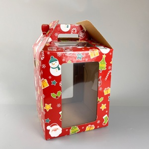 Sunshine Cake <b>Box</b> Packaging <b>Box</b> <b>Bakery</b> with Window China Wholesale Cardboard Packaging Wedding Food - Product Image 1