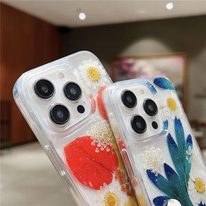 Mùa Hè Bất Ép Khô Hoa Hoang Dã Điện Thoại Di Động Trường Hợp Đối Với iPhone 12 11 13 14 15 Pro Max - Product Image 4