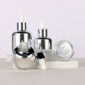 Venta al por mayor 20ml 30ml 40ml 50ml 60ml botella de aceite esencial de plata impresa personalizada - Product Image 5