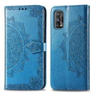 Coque en cuir à motifs floraux de Mandala, étui portefeuille de luxe pour Realme GT <span class=keywords><strong>Neo2T</strong></span> C25s C21Y C11 C15 C12 C11 C3 C2 poste Q3s - Product Image 6