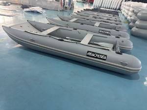 เรือคาตามารันเป่าลม REACHSEA CAT400 ขนาด 400 ซม. <span class=keywords><strong>สี</strong></span><span class=keywords><strong>ดำ</strong></span>พร้อมโลโก้ <span class=keywords><strong>สี</strong></span><span class=keywords><strong>เทา</strong></span>กลาง พร้อมพื้นรองลม - Product Image 6