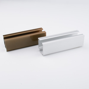 Rail de porte coulissante en alliage d'aluminium, épaisseur 2,5 mm, couleur argent blanc champagne, pour armoire, design minimaliste durable - Product Image 3