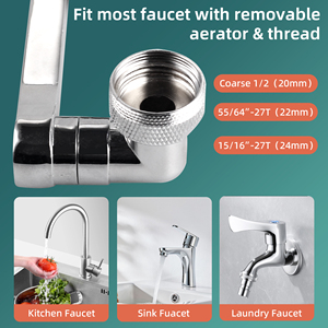<span class=keywords><strong>Robinet</strong></span> <span class=keywords><strong>de</strong></span> cuisine universel rotatif à 1080 degrés, multifonctionnel, avec filtre pour évier <span class=keywords><strong>de</strong></span> <span class=keywords><strong>salle</strong></span> <span class=keywords><strong>de</strong></span> <span class=keywords><strong>bain</strong></span>, extension pivotante, économiseur d'eau, aérateur <span class=keywords><strong>de</strong></span> <span class=keywords><strong>robinet</strong></span> - Product Image 4