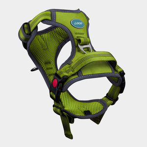 Arnés de Perro Ajustable y Reversible de Nailon Reflectante, Sin Tirones, Personalizado, para Verano, Conjunto de Arnés y Correa para Perros Grandes - Product Image 2