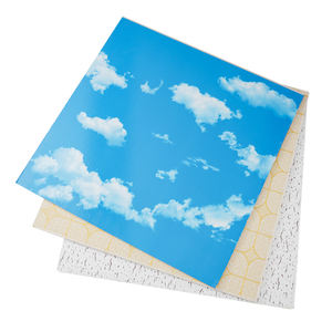 Película Decorativa para Techo de PVC y Yeso con Diseño Moderno de Cielo Azul y Nubes Blancas de Nepal y Uganda, con Superficie Opaca - Product Image 1