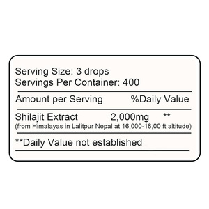 Suplemento Dietético Gotas de Shilajit 2000 mg Porciones para Adultos para Apoyo Multisistémico, Incluyendo Energía, Cerebro e Inmunidad, Hecho en EE. UU. - Product Image 2