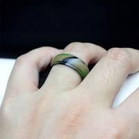 2024 nouvelle vente chaude bricolage huit couleurs différentes 8mm largeur Sports de plein air anneaux en Silicone pour hommes