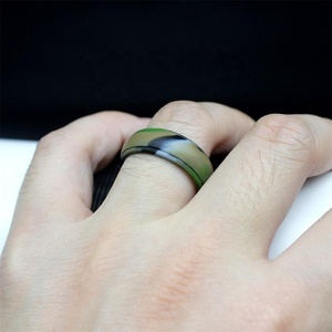 2024 새로운 뜨거운 판매 DIY 8 가지 색상 8mm 너비 남성용 야외 스포츠 실리콘 반지 - Product Image 6