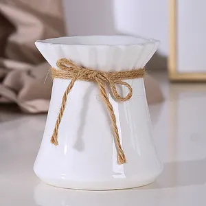 高品质绳索设计北欧香薰燃烧器蜡烛蜡熔炉陶瓷油燃烧器，用于婚礼装饰