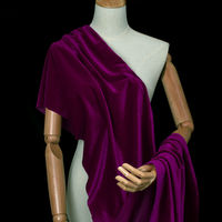 Großhandel 92% Polyester 8% Spandex Stretch Korean Velvet Stoff für Kleid Kleidungs stück Sporta nzug