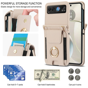 Funda Multifuncional a Prueba de Golpes para Teléfono Móvil Plegable Clásico, Compatible con Samsung Galaxy <span class=keywords><strong>Z</strong></span> Flip 3/<span class=keywords><strong>4</strong></span>/5/6 y <span class=keywords><strong>Moto</strong></span> Razr 40/50 Ultra - Product Image 1