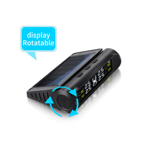 Lốp Không Dây Đồng Hồ Đo Bảng Điều Khiển Kính Chắn Gió Xe Áp Suất Lốp Màn Hình Hệ Thống USB Năng Lượng Mặt Trời Có Thể Sạc Lại <span class=keywords><strong>TPMS</strong></span> - Product Image 2