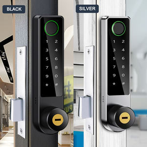 YiTechE alliage de Zinc TT APP empreinte digitale numérique cadre en aluminium étroit <span class=keywords><strong>porte</strong></span> en verre serrure intelligente pour <span class=keywords><strong>porte</strong></span> en aluminium <span class=keywords><strong>sans</strong></span> perçage - Product Image 5