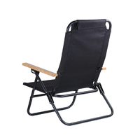 Chaises de camp de plage portatives à cadre en acier à trois étages pliantes extérieures Feistel