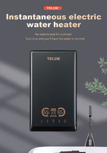 Calentador de Agua Eléctrico Instantáneo Inteligente LED de 8.8KW, Delgado, de Pared, Ahorro de Energía, para Apartamentos - Product Image 4