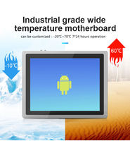 HUILAN Ordinateur industriel à écran tactile Android 8 pouces 250 nits IP65 avec RK3288 4G Écran tactile 2 Go de RAM 16 Go de SSD Boîtier en alliage d'aluminium