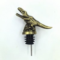 Verseur à vin vintage en métal en forme de dinosaure, accessoire de vin en gros pour souvenirs d'entreprise et caves à vin