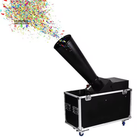 Carta effetto palcoscenico dmx launcher blower confetti machine 8/15 m rainbow jet carta macchina per feste