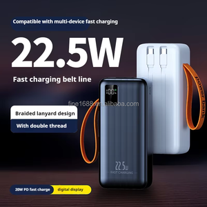 ธนาคารพลังงานชาร์จเร็ว <span class=keywords><strong>40000</strong></span> mAh 22.5W PD + QC3.0 พร้อมเธรดคู่ 40000mAh แหล่งจ่ายไฟธนาคารพลังงานแบบพกพา - Product Image 4