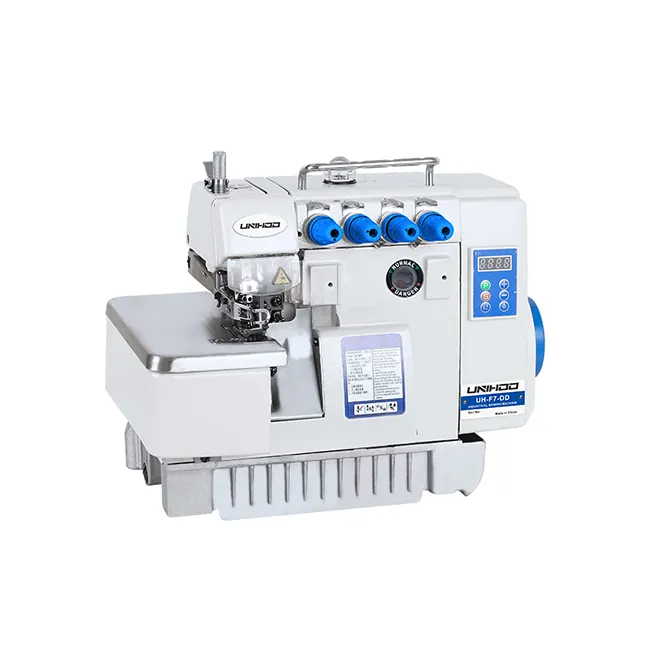 F7 Direct drive high speed 4 thread overlock sewing machine industrial sewing machine overlock sewing machine