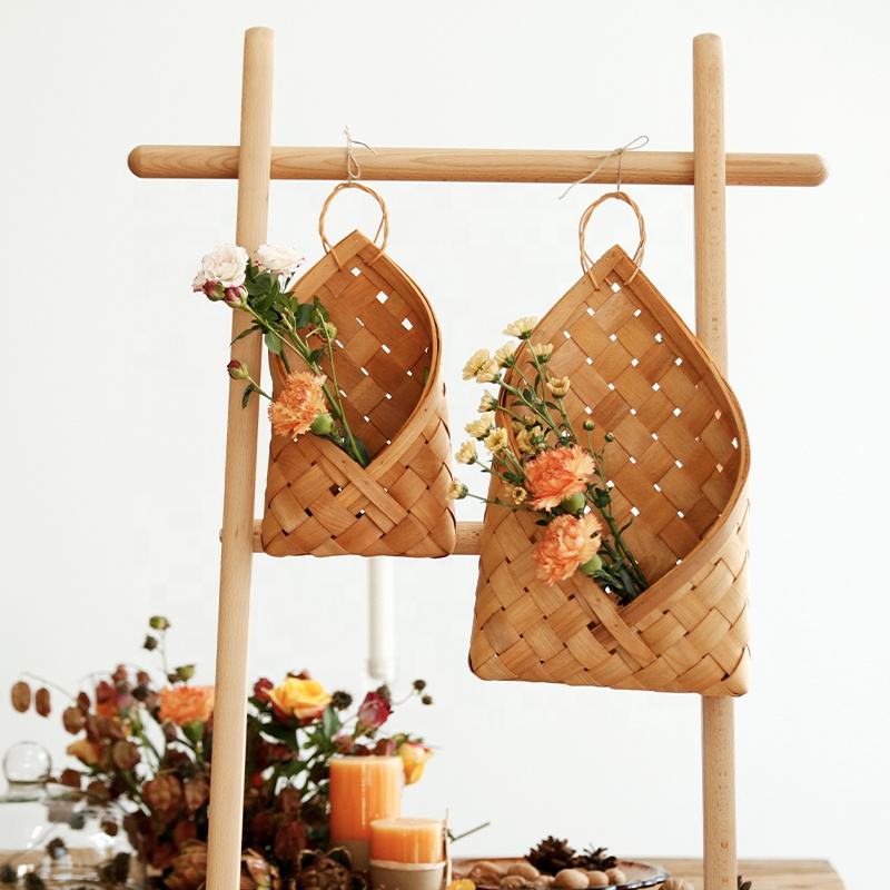 Decorazione Da Parete Bohémien Uxcell - Set 4 Pezzi In Vimini Intrecciato A Mano - Per Soggiorno, Camera O Esterno - Foto 2