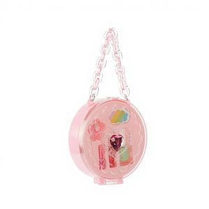 Girl's Makeup Kit Including <b>Polish</b> Gloss Lip Balm Nail File Non-Toxic and Washable Eco-Friendly Healthy Made of <b>Plastic</b> - Product Image 1