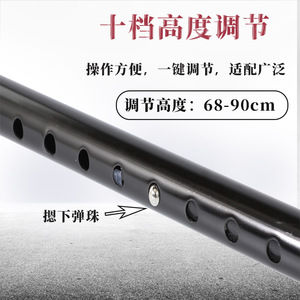 Canne à quatre pieds en alliage d'aluminium avec lumière LED, légère, rétractable, antidérapante, pour l'aide aux personnes âgées, bâton de marche - Product Image 5