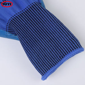 Servicio personalizado Dedos completos Guantes de mano resistentes al desgaste de goma sumergida azul Guantes DE TRABAJO protectores antideslizantes a prueba de aceite - Product Image 4