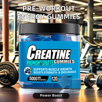 Nutrition sportive fitness suppléments de musculation pré-entraînement puissance pré-entraînement booster d'énergie gommes monohydratées de créatine