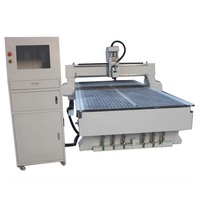 Machine de fraisage CNC à table aspirante pour la fabrication de meubles 1530 1500x3000mm, commande à broche unique, NC Studio Mach3 Syntec Richauto