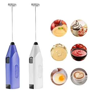 Portable Foam whisk Maker misturador de leite frother espumador de leite café handheld bateria operado leite bocal para café