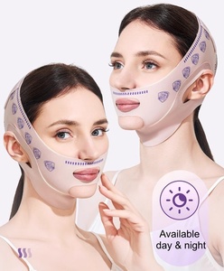 再利用可能なフェイシャルリフティングベルト、睡眠用チンストラップ付きVラインリフティングマスク - Product Image 5