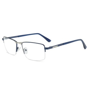 27631 Trendy <strong>Rectangle</strong> Half Rim Metal Eyeglasses Frame <strong>Men</strong> Semi-Rimless Optical Spectacles Business Style <strong>Glasses</strong> 2026 - Product Image 4