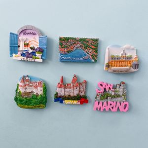 Imán de Resina 3D Creativo para Refrigerador, Souvenir Hecho a Mano de Ciudades Europeas: <span class=keywords><strong>Vaticano</strong></span>, Croacia, Rumania - Product Image 6