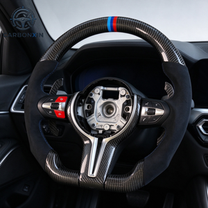 Volant en fibre de carbone pour BMW E92 F30 F10 E60 F31 F82 E61 E90 E39 E91 E70 E46 F22 E53 F80 F48 F01 F32 F36 - Product Image 5