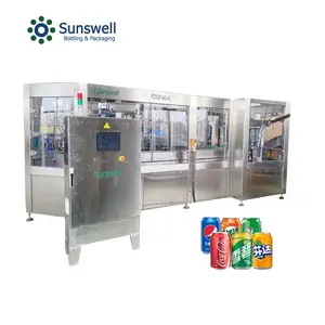 Automatic aluminum can filling machine carbonated drink beer can filling line manufacture plant