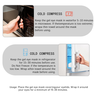แผ่นเจลประคบเย็นแบบนุ่<span class=keywords><strong>ม</strong></span>นำกลับ<span class=keywords><strong>ม</strong></span>าใช้ให<span class=keywords><strong>ม</strong></span>่ได้ ชุดแผ่นประคบเย็นและผ้าปิดตา สำหรับบรรเทาอาการปวดจากบาดเจ็บที่ตา ปวดฟัน และอาการปวดต่างๆ - Product Image 5