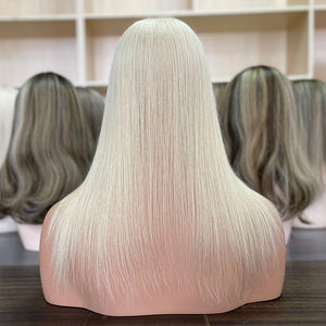 Topper de Encaje Mono con Trama para Mujeres Blancas, Cabello Humano Virgen Europeo Ruso, Listo para Enviar al por Mayor - Product Image 6