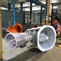 Ventilateurs à moteur en acier inoxydable à haute poussée, induction d'air efficace pour la ventilation des tunnels et souterraines