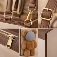 Sac à dos pour chien en forme de tête d'ours, grand, doux et mignon, vente en gros, sac à dos pour animaux de compagnie avec sangle