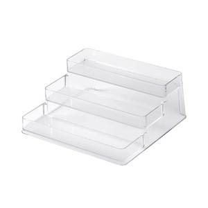 <span class=keywords><strong>3</strong></span> camada De Plástico Transparente Organizador <span class=keywords><strong>para</strong></span> Cozinha Organizador Do Armário Despensa Tempero Spice Rack Prateleira de Exposição Por Atacado - Product Image 1